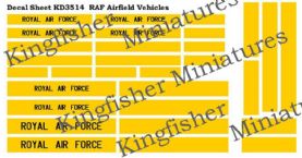 Royal Air Force Airfield Vehicle Markings